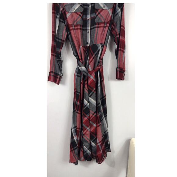 Soft Surroundings 1X Red Plaid Gayle Tartan Dress - Picture 7 of 12